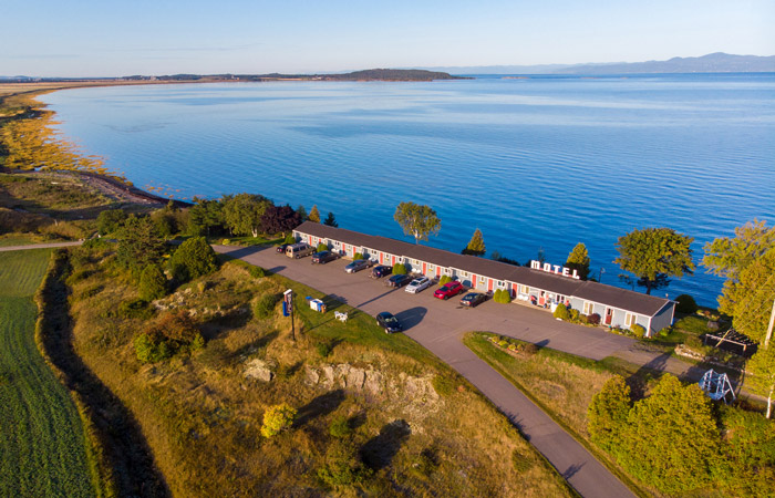 Vue aérienne du motel