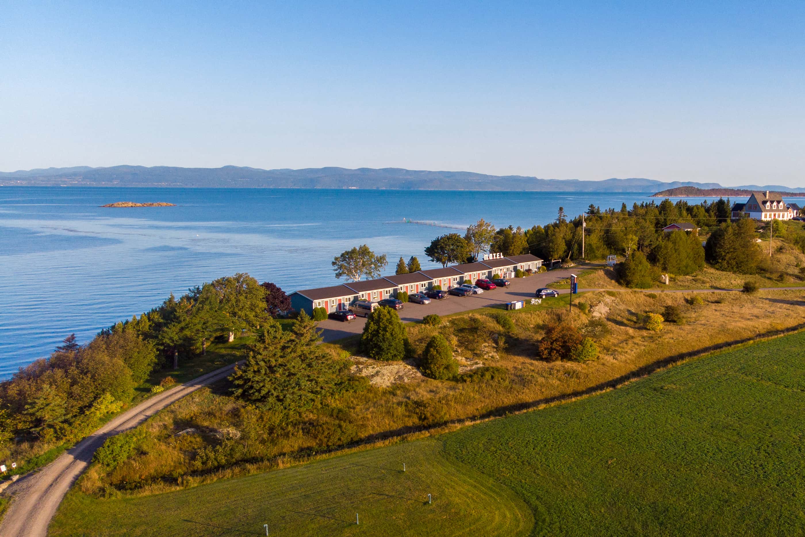 Vue aérienne du motel